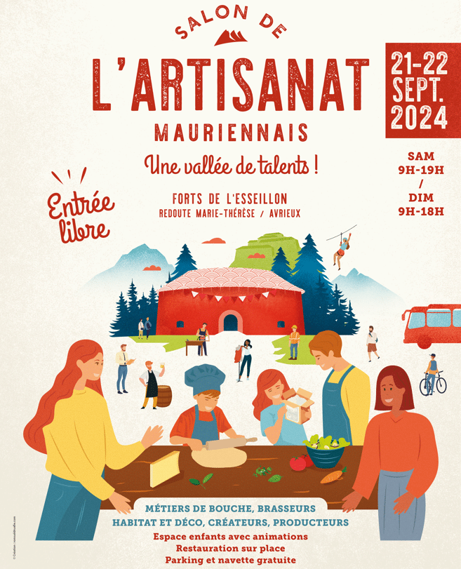 Affiche Salon Artisanat Mauriennais 2024